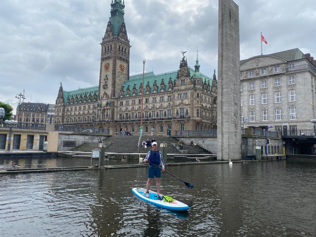 SUP-Ausflug Hamburg mit Andereas