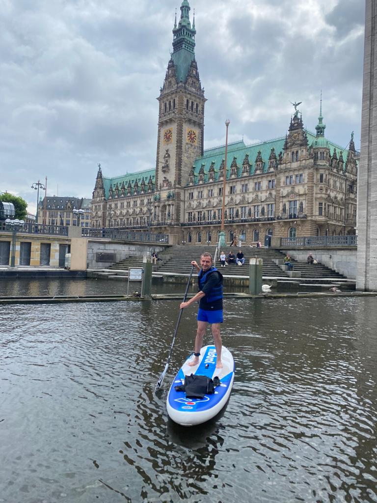 SUP-Ausflug Hamburg mit Olaf